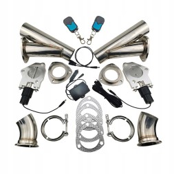 CHINA XYF6974832387124 Exhaust throttle 12v 63mm dual valve with remote control 2.5" 63mm + driver