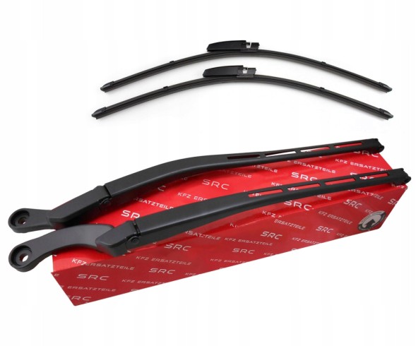 SRC 8E1955407C + 8E1955408C + HY021 2222 / SRC 2X wiper arm front left right + pens audi a4 b6 b7