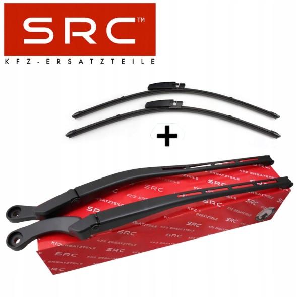 SRC 8E1955407C + 8E1955408C + HY021 2222 / SRC 2X wiper arm front left right + pens audi a4 b6 b7