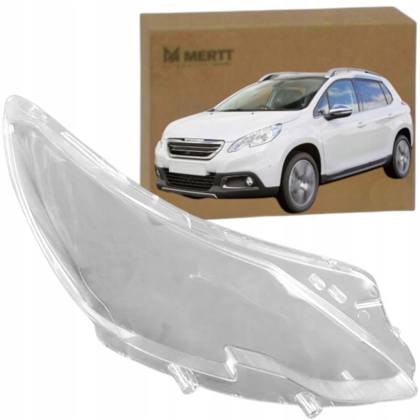 Mertt MRT-2033043 Peugeot 2008 2013-2019 right left lampshade headlight glass front lamp