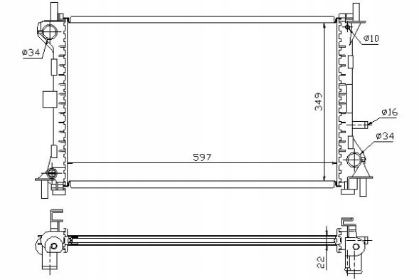 Nissens  Engine cooler ford focus 1.4-1.8lpg 10.98-03. + Driver's essential #37