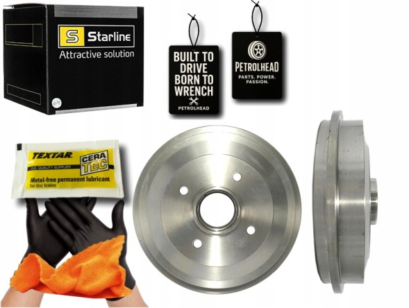 Starline STAPB 6802#AC-PPPP+K Brake drums 2pcs citroen c2.C3 peugeot 1007 245 #petrolhead pro+ kit10