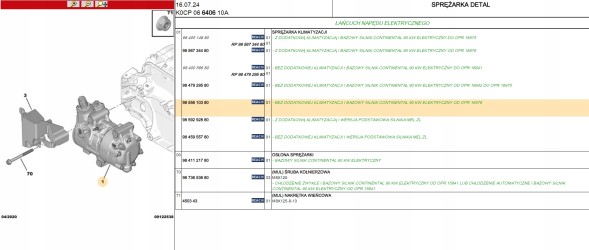 Citroen OE NC 9852854580 New air conditioning compressor citroen berlingo c4 peugeot 2008 ii 9855610380