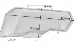 Lamiro Daf xf xg xg+ glass lampshade lamp left 2188978