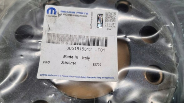 Fiat OE  Brake discs front set fiat oe 51815312 fiat 500 giulietta renegade