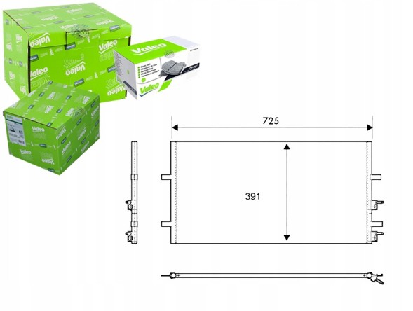 Valeo PRO/814087 VAL Air conditioning condenser ford transit transit tourne + collision assistant #34
