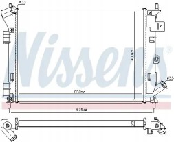 Nissens Water cooler 666206 nissens kia soul ii