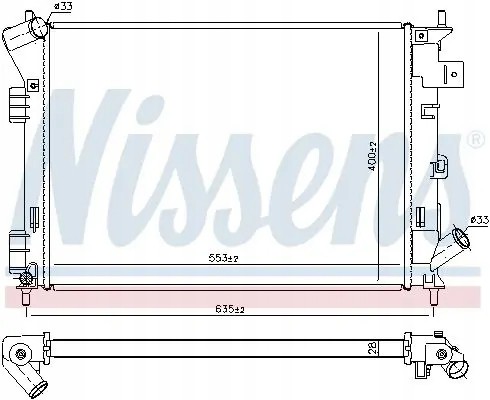 Nissens  Water cooler 666206 nissens kia soul ii