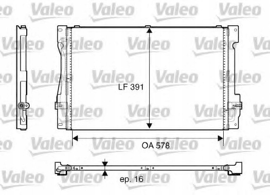 Valeo  Volvo air conditioning cooler