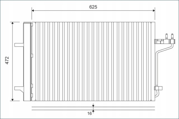 Valeo 812877 Valeo air conditioning cooler ford