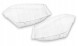 WOLLER L.169/383.+L.169/384. Headlight glass shades left right front for mercedes benz a w176 2012-2015
