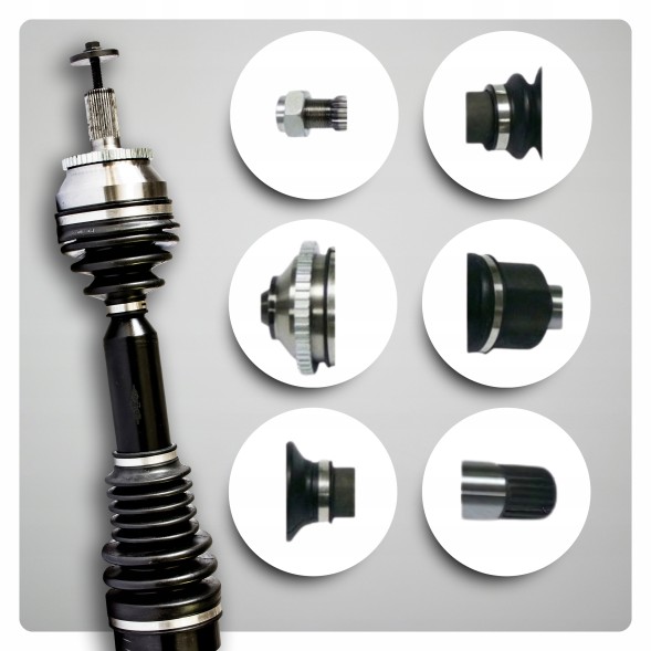 BRV  Half axle left volvo xc90 and (275) 2.4 d3/d5 automatic new