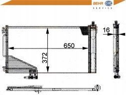 Behr Hella Service 8FC 351 301-354 BRH/GIFT Condenser air conditioning cooler [BEHR HELLA] + driver assistant #31