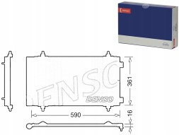 Denso DENDCN21018(iMOTO) Air conditioning condenser citroen fiat peugeot denso + driver's essential #37