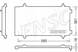 Denso DENDCN21018(iMOTO) Air conditioning condenser citroen fiat peugeot denso + driver's essential #37