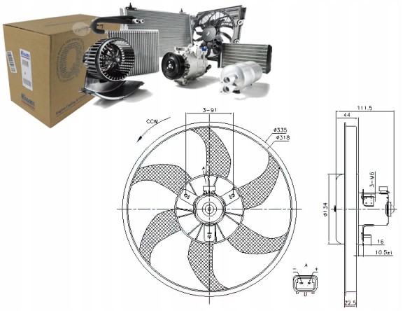 Nissens  Radiator fan opel adam corsa d corsa e 1.0 + collision assistant #34