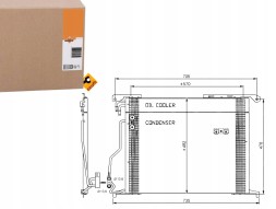 NRF Air conditioning condenser mercedes w220 99- s class n + collision assistant #34