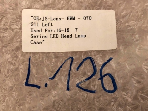 WOLLER L.169/126. Front left led lamp cover box for bmw 7 series g11 g12 2015-2018