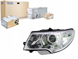 TYC  Headlight le skoda superb ii silver - tyc 20-12520-05-2
