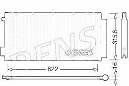 Denso PRO/DCN09044 DEN Air conditioning condenser fiat 500l tipo 0.9cng-1.6d + collision assistant #34