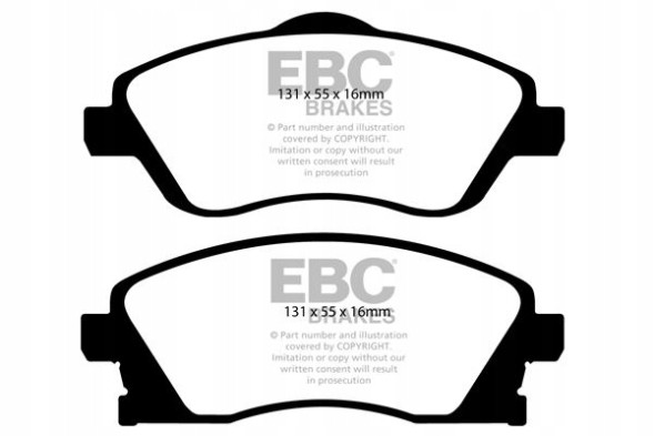 EBC  Brake pads ebc green stuff front - opel combo, corsa, meriva, tigra