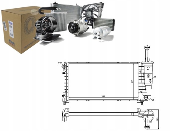 Nissens PRO/61898 NIS Engine cooler fiat idea lancia musa ypsilon 1. + Collision assistant #34