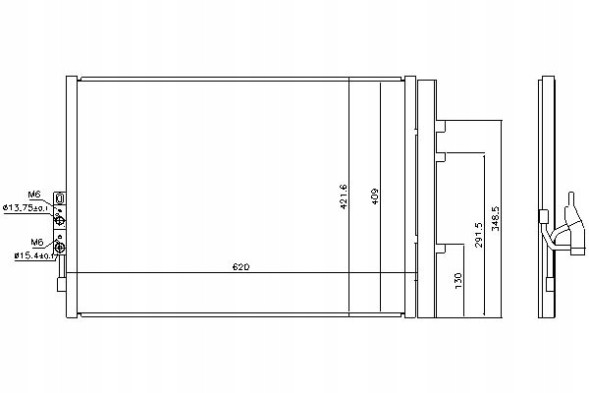 Nissens PRO/940227 NIS Air conditioning condenser bmw x3 (f25) 3.0 01.11-10.1 + collision assistant #34
