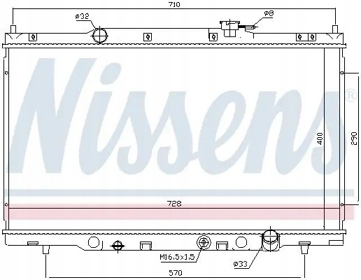 Nissens  Water cooler 68103 nissens honda cr-v element ii