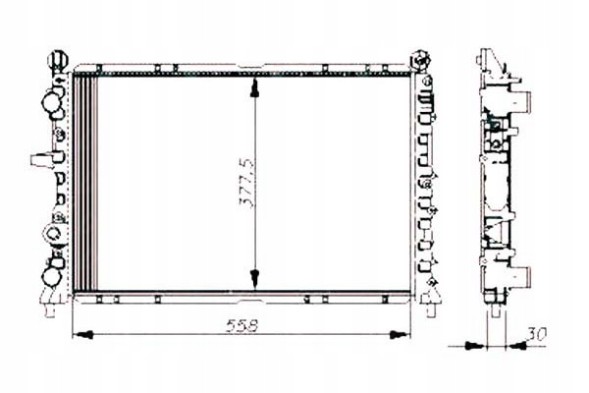 NRF PRO/54502 NRF Engine cooler fiat coupe tempra tipo uno lanci + collision assistant #34