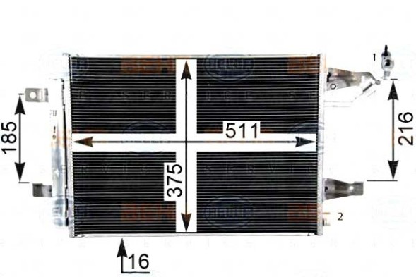 Behr Hella Service  Behr hella condenser mr568975 4548300070 a + driver assistant #28