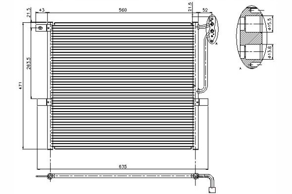Nissens NIS94761(iMOTO) Air conditioning condenser bmw x3 (e83) 2.0/2.5/3.0 0 + driver's essential #37