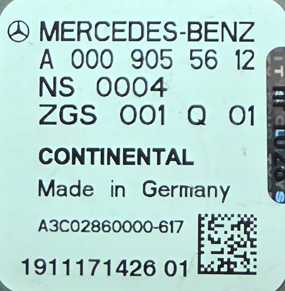 Mercedes-Benz OE  Sensor nox a0009055612 mercedes warranty is selected under vin