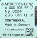 Mercedes-Benz OE  Sensor nox a0009055612 mercedes warranty is selected under vin