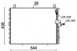 Behr Hella Service  Air conditioning condenser mercedes w124 2,0-3,0 behr + collision assistant #34