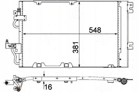 Behr Hella Service  Air conditioning condenser opel astra h 1,2-1,8b behr + driver assistant #31