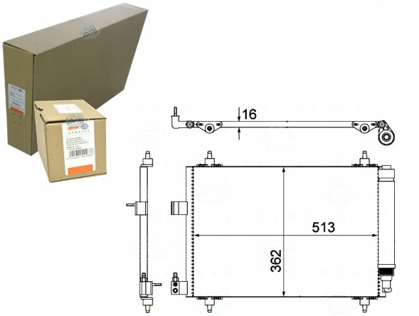 Behr Hella Service  Condenser air conditioning cooler [BEHR HELLA] + collision assistant #34