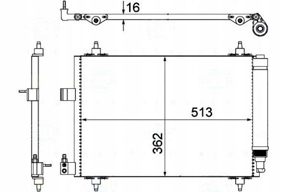 Behr Hella Service  Condenser air conditioning cooler [BEHR HELLA] + collision assistant #34