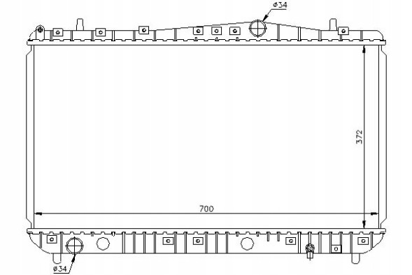 Nissens PRO/61633 NIS Engine cooler chevrolet lacetti nubira daewoo + collision assistant #34