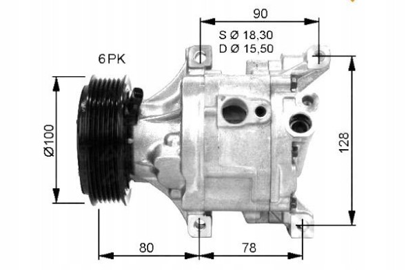 NRF 86227417 NRF Nrf32466 air conditioning compressor fiat 500, 500 c, b + driver assistant #33