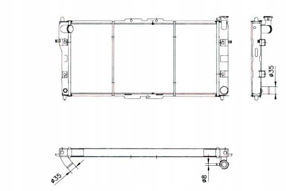 NRF  Cooler mazda 626 1,8 2,0 nrf + driver's essential #37