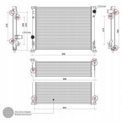 AHE 4S2467 68050126AA 68050126AB Cooler dodge charger challenger chrysler 300c 05- 68050126ab 68050126aa