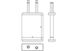 Nissens 77524 NIS/GIFT Heater (154x180x29) kia sephia shuma shuma ii + driver assistant #31
