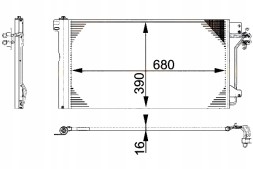 Hella PRO/8FC 351 317-654 HEL Air conditioning condenser vw t5 1,9 2,5tdi hella + collision assistant #34