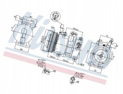 Nissens 890683 Air conditioning compressor - nissens 890683