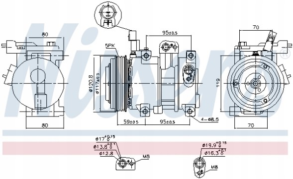 Nissens 890683 Air conditioning compressor - nissens 890683