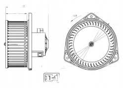 NRF 34303 Blower air supply fan 34303 nrf