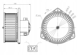 NRF 34303 Blower air supply fan 34303 nrf
