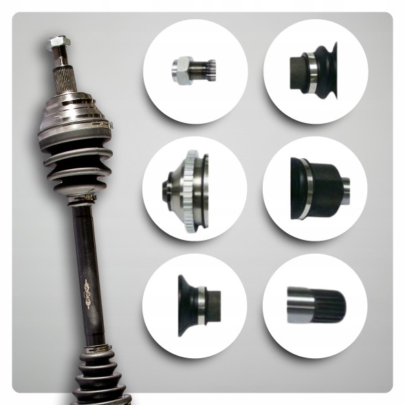 BRV  Left half axle audi tt (8n) 1.8 t a3 (8l) 1.9 tdi 1.6 1.8 new