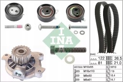 Schaeffler INA  Timing set (belt + roller + liquid pump) fits: audi a6 c4, vw