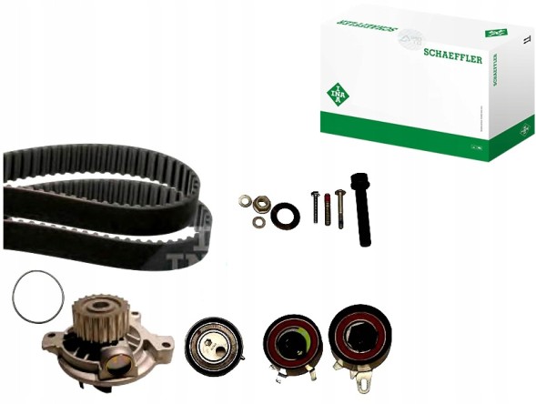 Schaeffler INA  Timing set (belt + roller + liquid pump) fits: audi a6 c4, vw